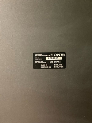 Βάση δαπέδου τηλεόρασης Sony σαν καινούργια με γυάλινο ράφι Samsung