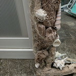 Mirror decorated with seashells like new