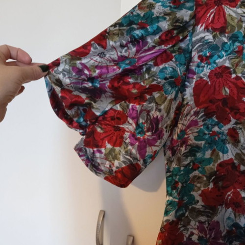 Vintage dress from the 80s new, multicolor, size 48