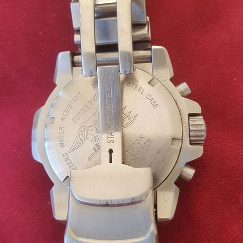 Luminox Navy Seal Steel Colormark Chronograph 3180 men's watch, silver