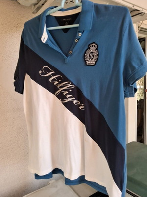 Tommy Hilfiger T-shirt like new, XXL, white and blue