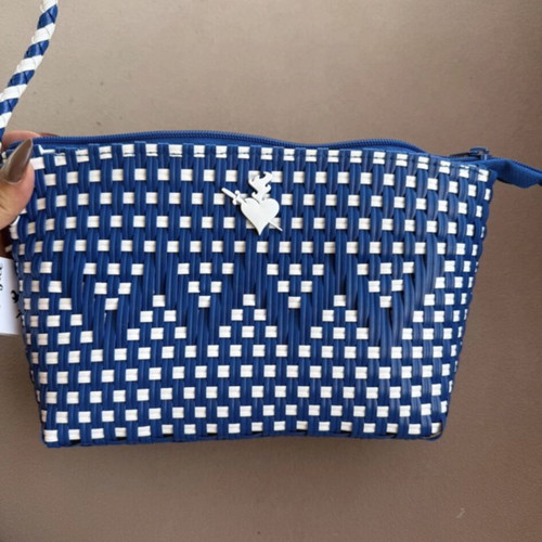 SugarFree handbag new, white and blue