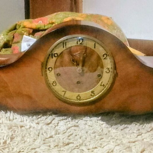 French fireplace clock Girod like new, mantel, analog