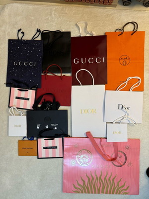 Επώνυμες αυθεντικές σακούλες (Hermes,Gucci,Louis Vuitton,Dior,Off White,valentino, Boss)