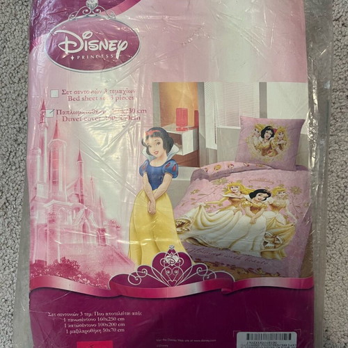 Disney Princesses Duvet Cover new, 160x230 cm, 100% cotton