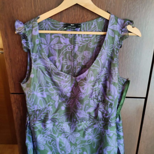 Silk dress multicolor like new, size M