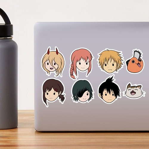 Chainsaw Man handmade sticker pack made to order