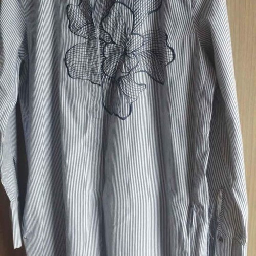 Blue striped shirt dress like new