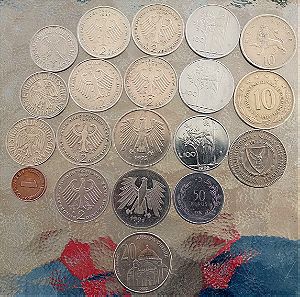 Παλιά νομίσματα Ευρωπαϊκά και Ελληνικά