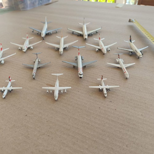 13 Miniature Airplane Models