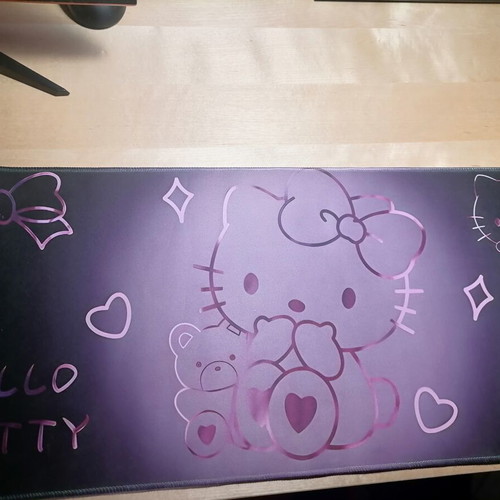Sanrio Hello Kitty Oversized Gaming Mouse Pad used, anti-slip rubber base