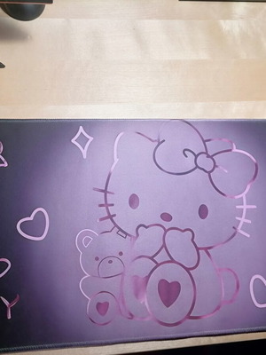 Sanrio Hello Kitty Oversized Gaming Mouse Pad used, anti-slip rubber base