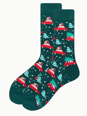 Christmas Socks new with cheerful design