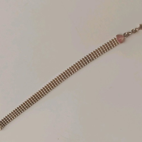 Silver 925 bracelet like new with classic woven design