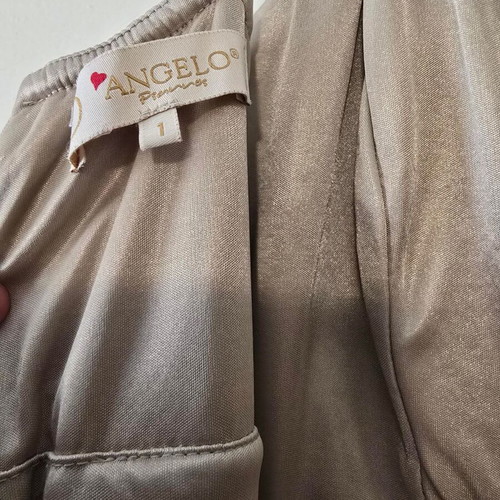 Angelo Psarros women's dress like new, size 1, gray and silver