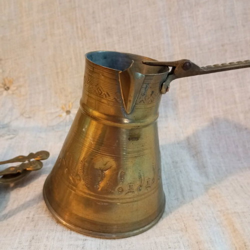 Bronze coffee set used