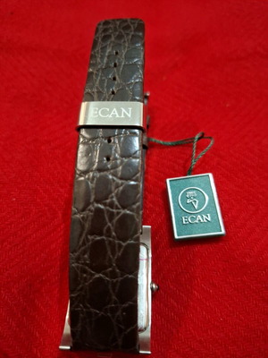 Ecan Unisex Watch new, battery operated, white and silver