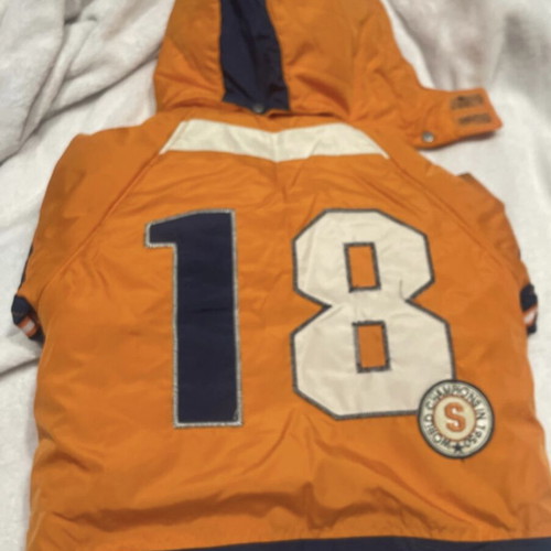 Orange jacket for boys 5 years old used, orange color