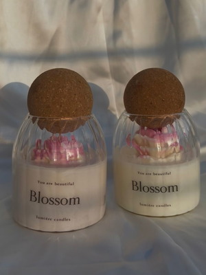 Blossom soy candle new handmade plant-based
