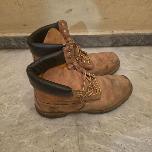Timberland hiking boots used, size 46, beige