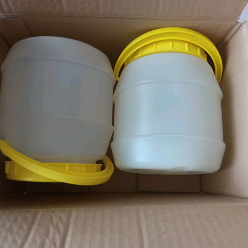 Set of 2 plastic jars with lid 3000ml, new