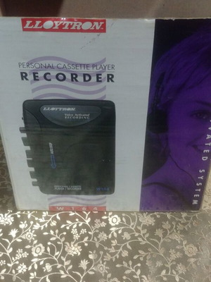 Walkman cassette player new with built-in speaker and headphones jack