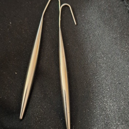 Stainless Steel Teardrop Earrings new, silver color