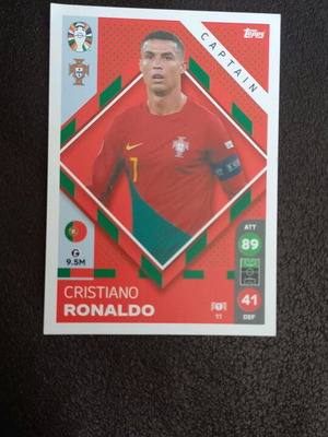 Cristiano Ronaldo Euro 2024 card new in excellent condition