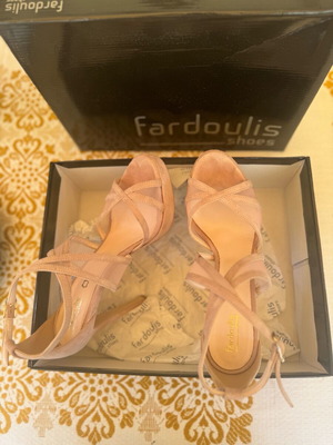 Makis Fardoulis high beige sandals like new