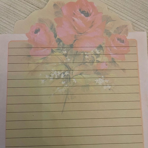Letter sheet like new from the 1990s