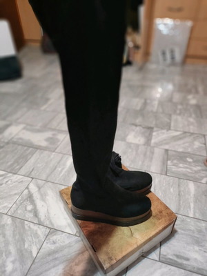 Μπότες Smart Cronos μεταχειρισμένες, βελούδινες, νούμερο 40, μαύρες