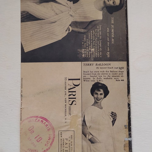 Vintage Paris Collection fashion catalog 1959-1960 used