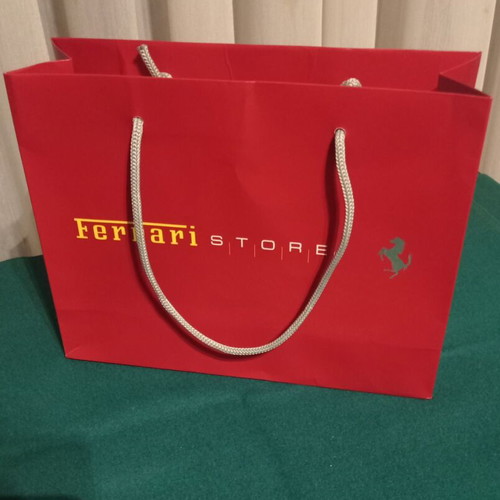 Ferrari Store packaging paper bag like new from Milan