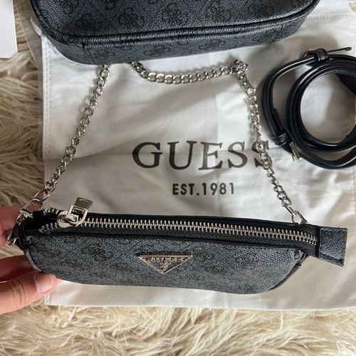 Guess set of 2 new black shoulder bags