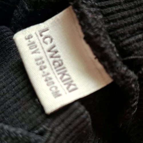Girls' sportswear used, black, age 9-10