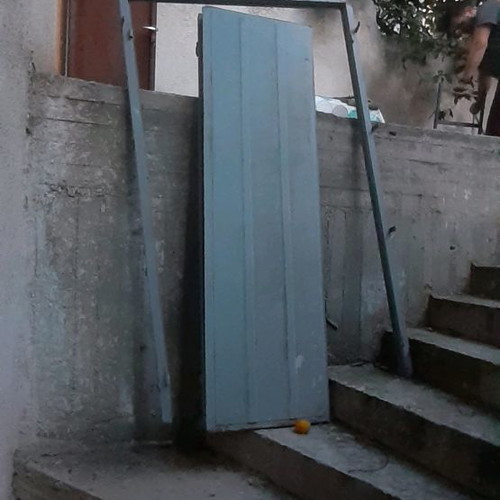 Iron door used for outdoor space, 126x218cm