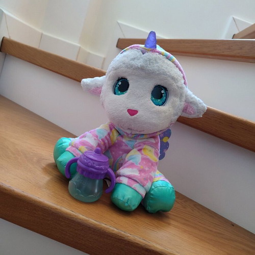 Hasbro furReal Sweet Jammiecorn lamb unicorn interactive plush toy used