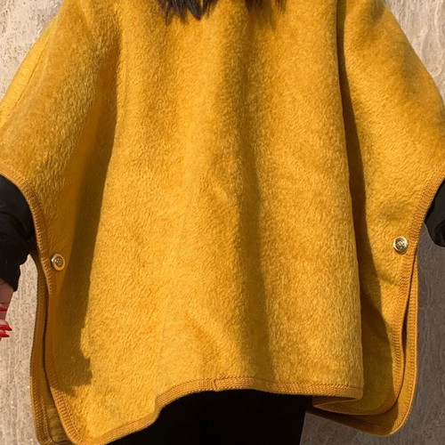 Versace cape like new, mustard color