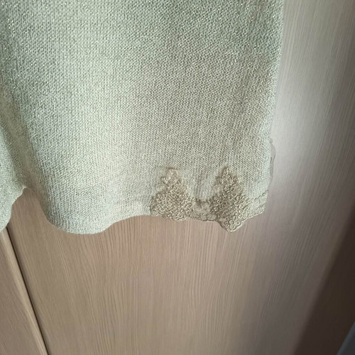 Be You women's beige sweater like new, size No M/L with gold