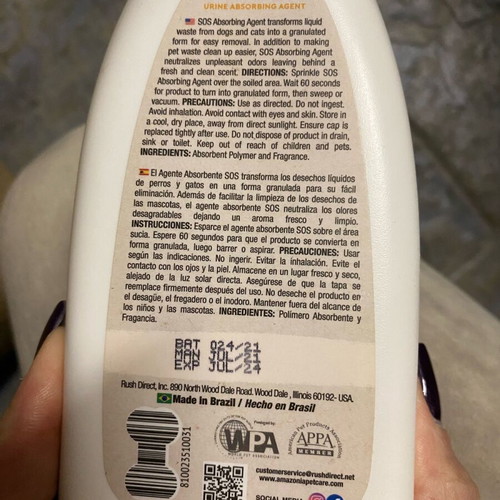 Urine liquid for dog or cat new, aromatic and solidifying