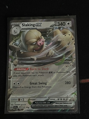 Slaking ex Pokemon TCG card like new