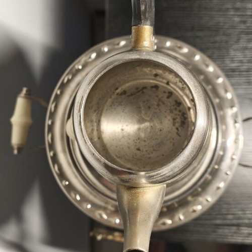 Vintage Soviet electric samovar with teapot, functional