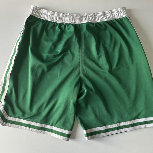 Adidas Boston Celtics green shorts with white stripes size XL like new