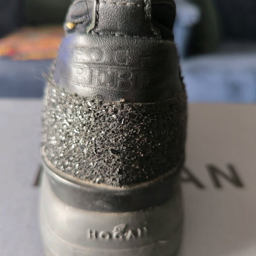 Hogan Rebel sneakers like new, black athletic size 39