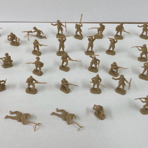 Italeri World War II Japanese Infantry 34 figures used, scale 1:72