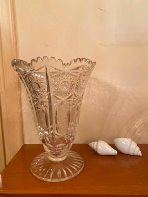 Κρυστάλλινο βάζο και τασάκι Baccarat 1940s σαν καινούργιο