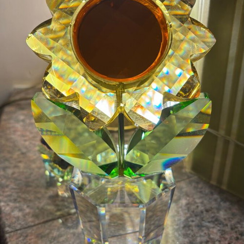 Sunflower Swarovski large 21 cm rare, like new