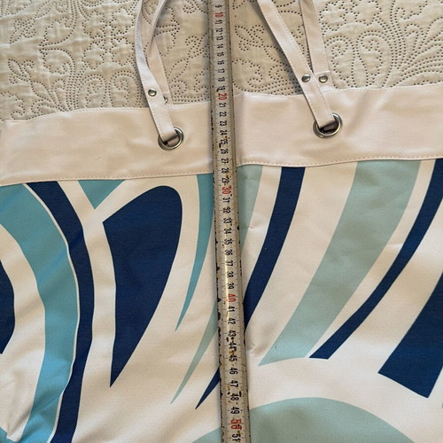 L’Oréal fabric shoulder bag new, white and blue