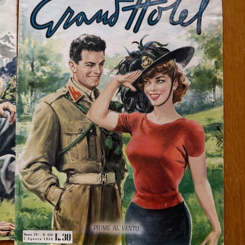 Italian magazines used, pack of 9, 1950s