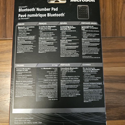 Microsoft Bluetooth Number Pad model 1391 sealed